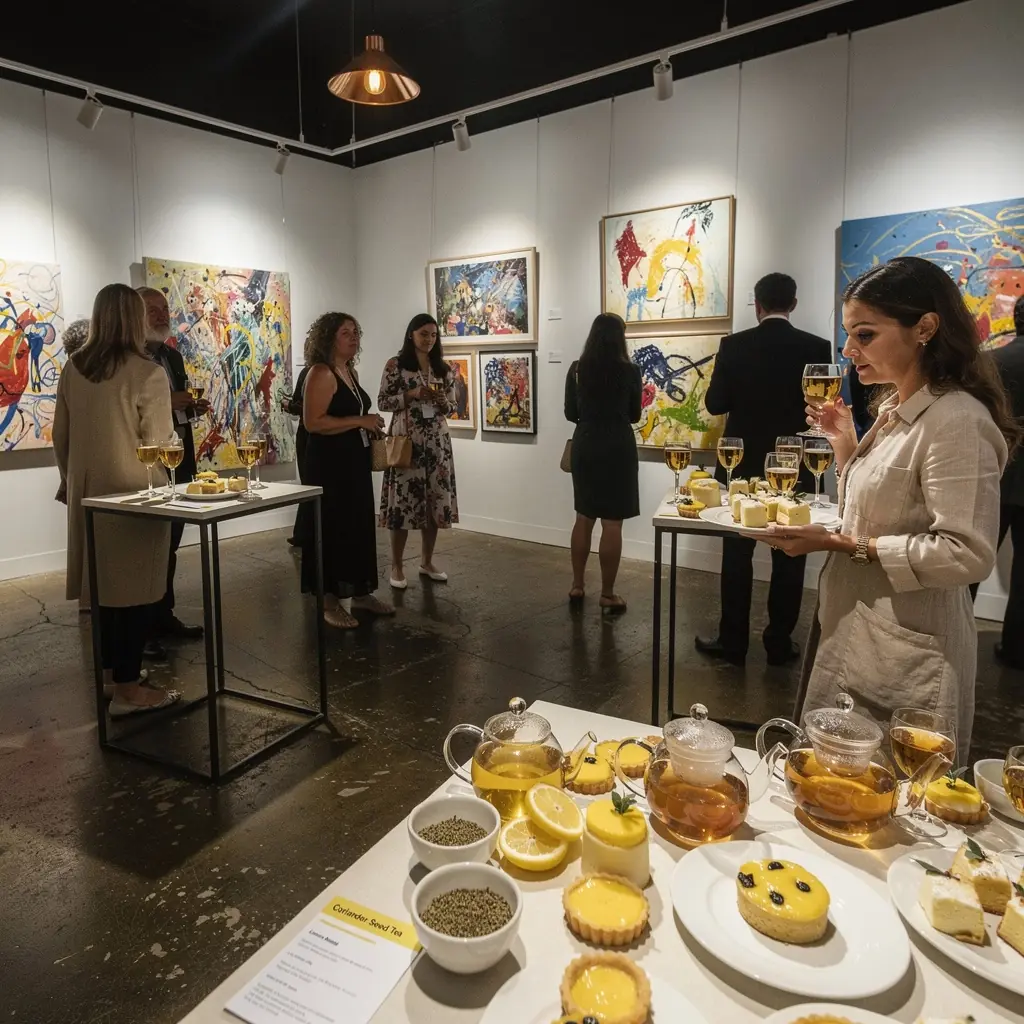 Meleg tea, amelyben a koriander és a citrusok harmonikusan egyesülnek.